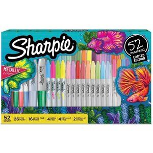 Sharpie 52ct Permanent Markers Fine Tip Holiday 2022